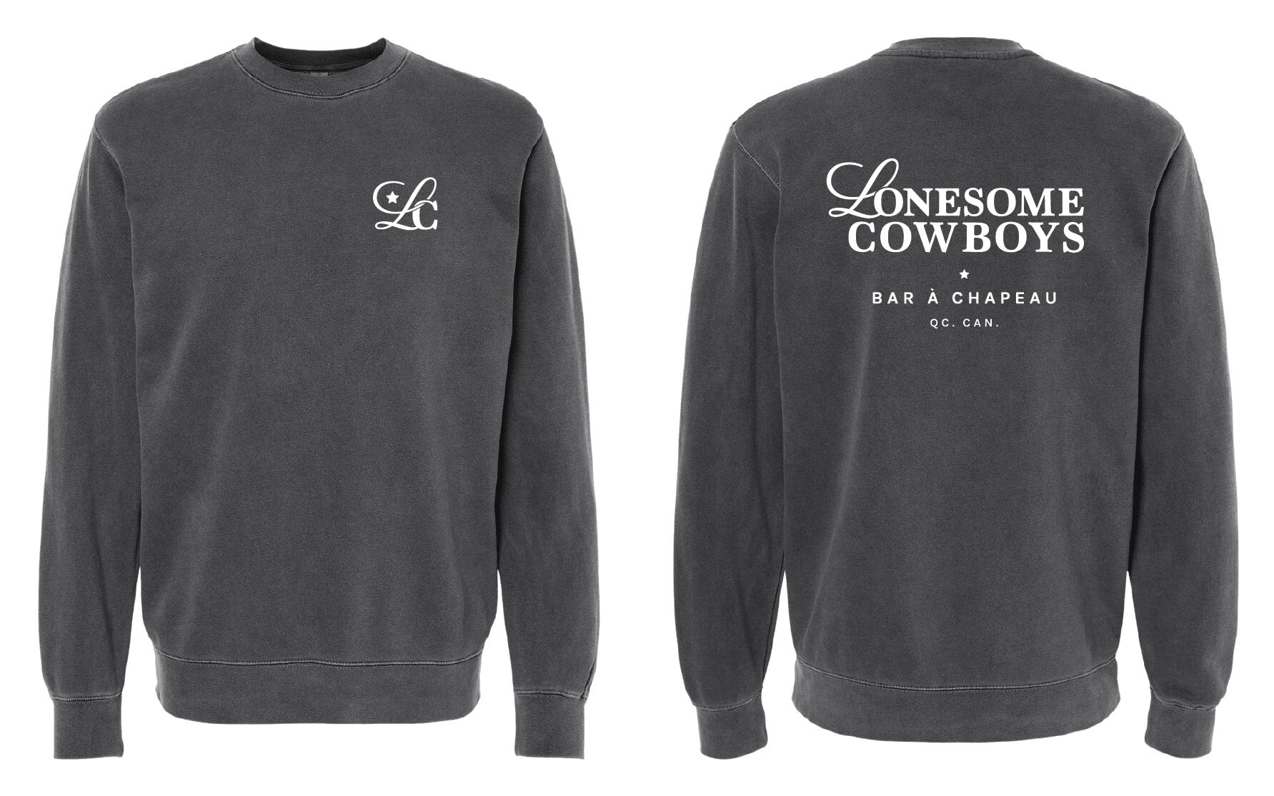 Black/Grey Crewneck
